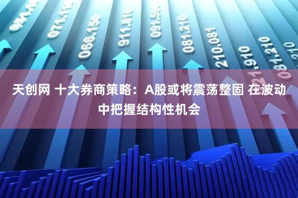 天创网 十大券商策略：A股或将震荡整固 在波动中把握结构性机会